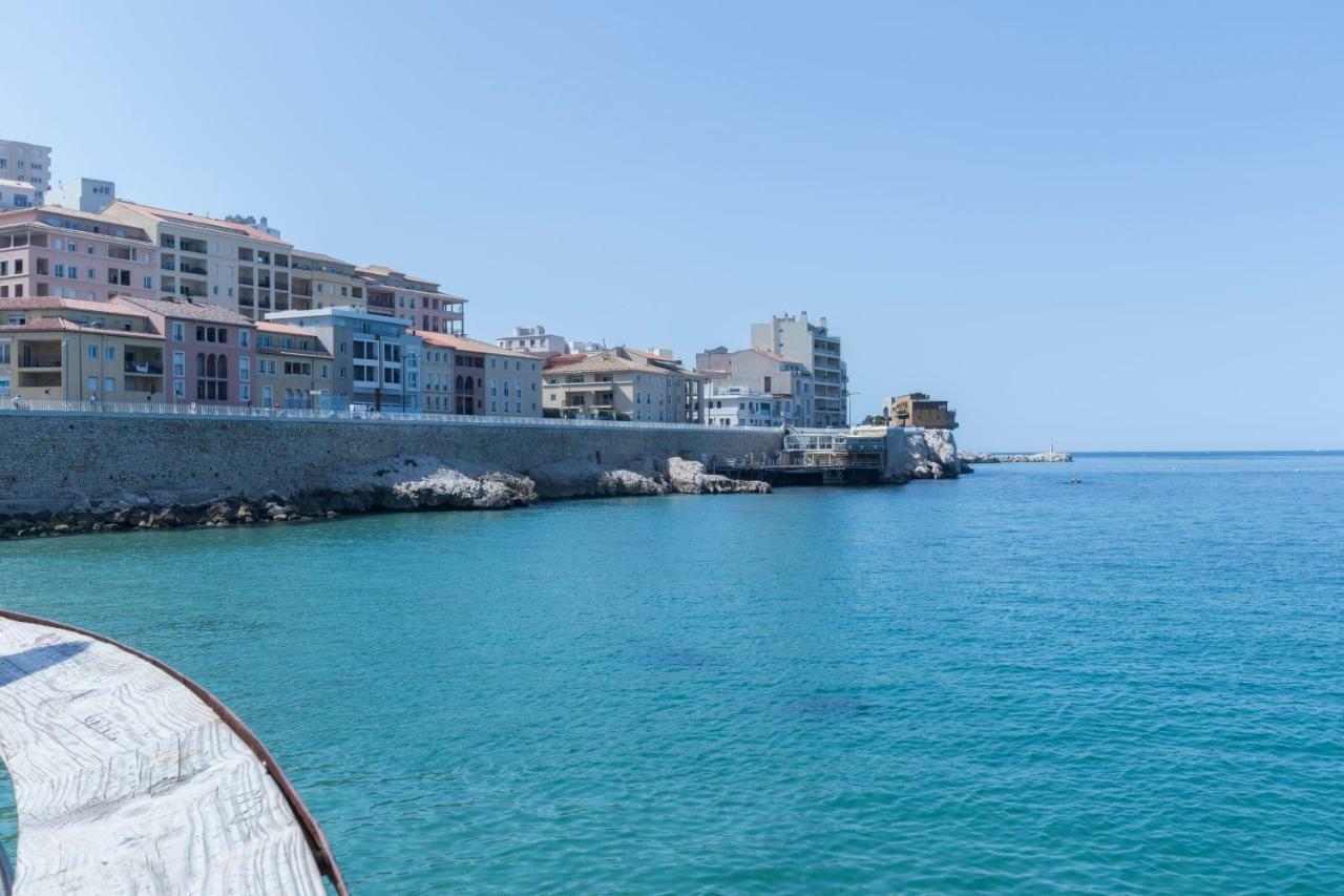 Stud Terras Ville Corniche 2 Pers Stat Gratuit Rue Modif Suivt Possib Et Accord Exclusif Marseilles Buitenkant foto